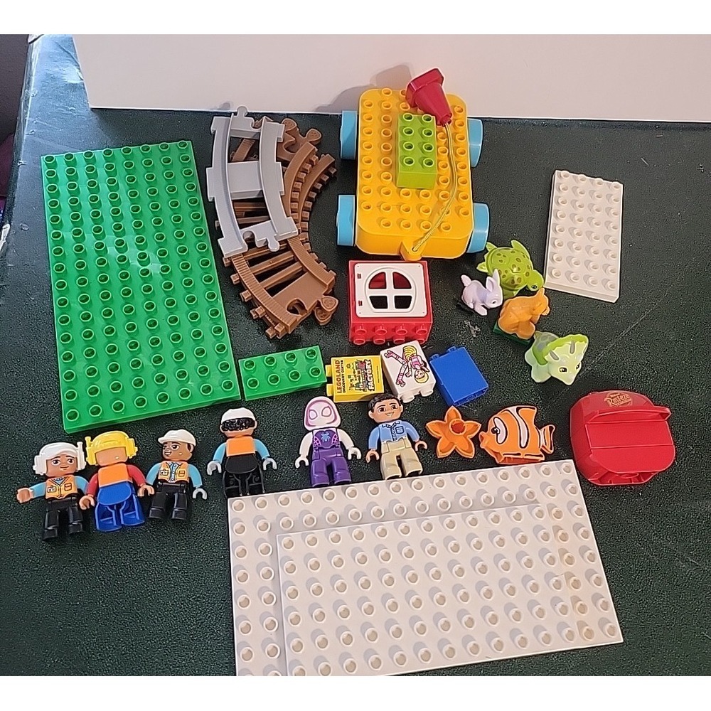 Nice Mixed Lot Lego Duplo figures Blocks & More bases toy box clean out